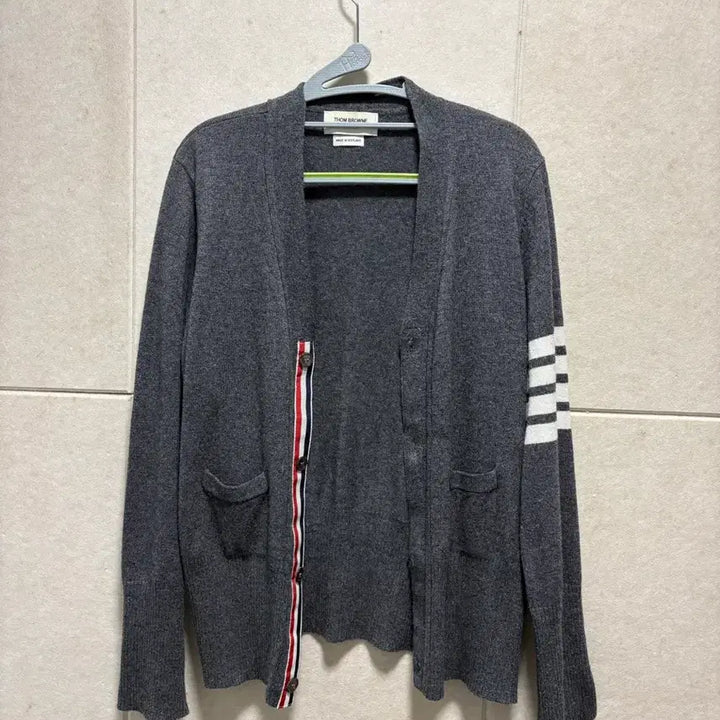 [BUNJANG] Thom Browne Grey Cardigan Size 4 / 급처) 정품 톰브라운 그레이 가디건 4사이즈 실착 3회