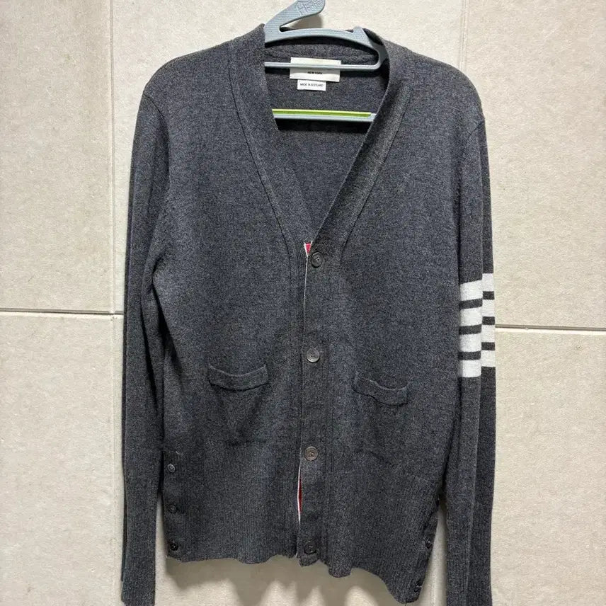 [BUNJANG] Thom Browne Grey Cardigan Size 4 / 급처) 정품 톰브라운 그레이 가디건 4사이즈 실착 3회