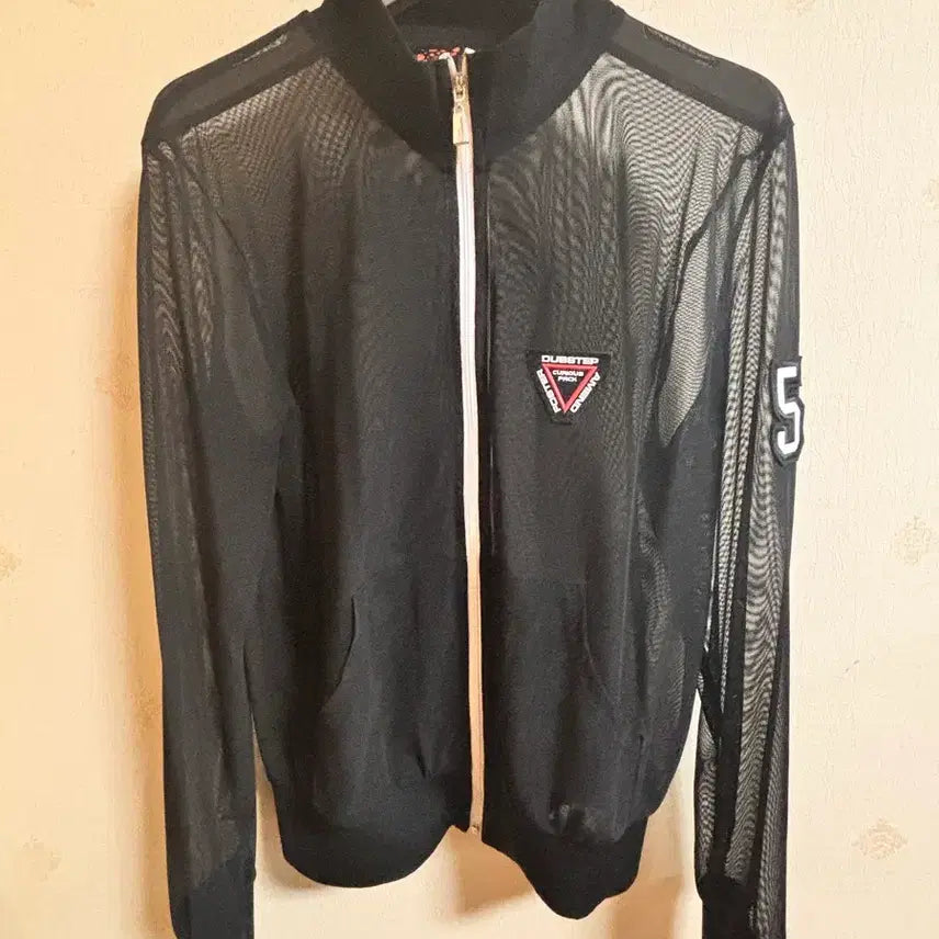 [BUNJANG] Black Mesh Jacket Jumper / 블랙 망사 메쉬 자켓 점퍼