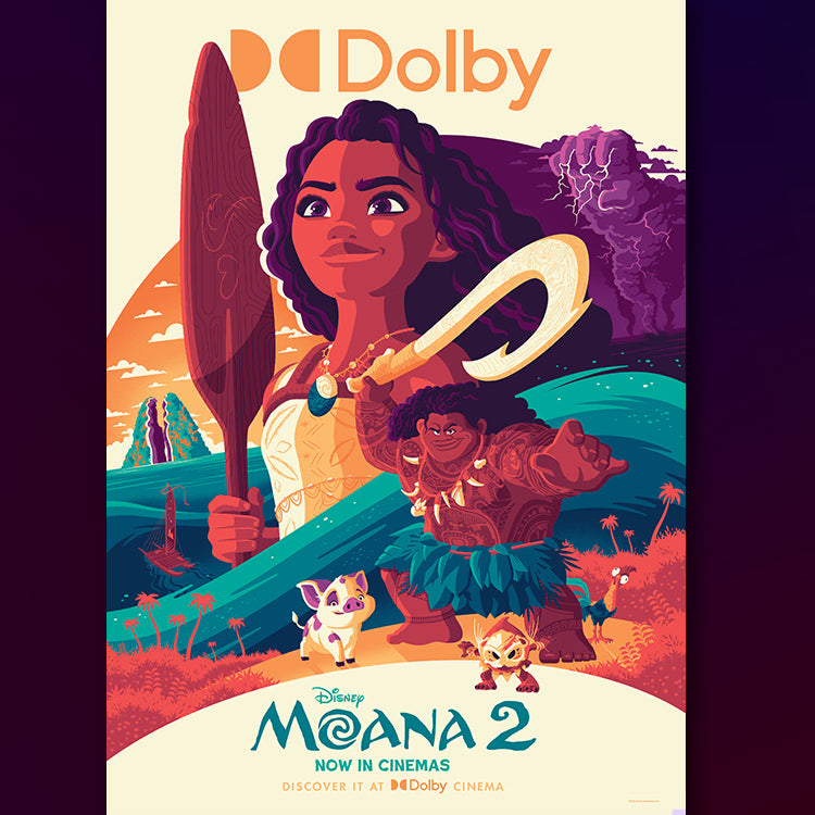 [BUNJANG] Moana 2 Dolby Cinema Poster / 영화 <모아나2> 돌비 포스터