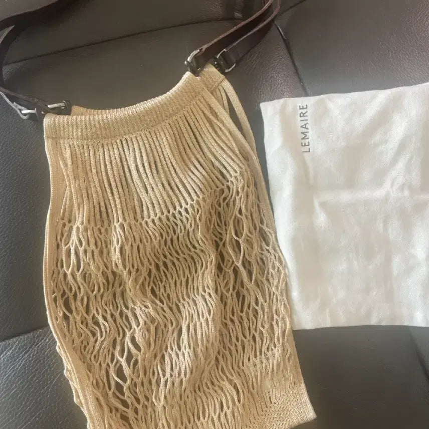 [BUNJANG] Lemaire Medium Net Bag Beige / 르메르 네트백 미디움 베이지
