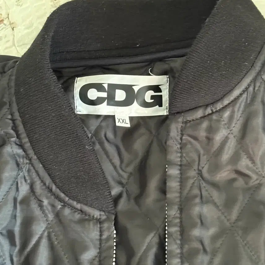 [BUNJANG] Comme des Garçons Quilted Jacket Black XL / 꼼데가르송 퀼팅 자켓 블랙