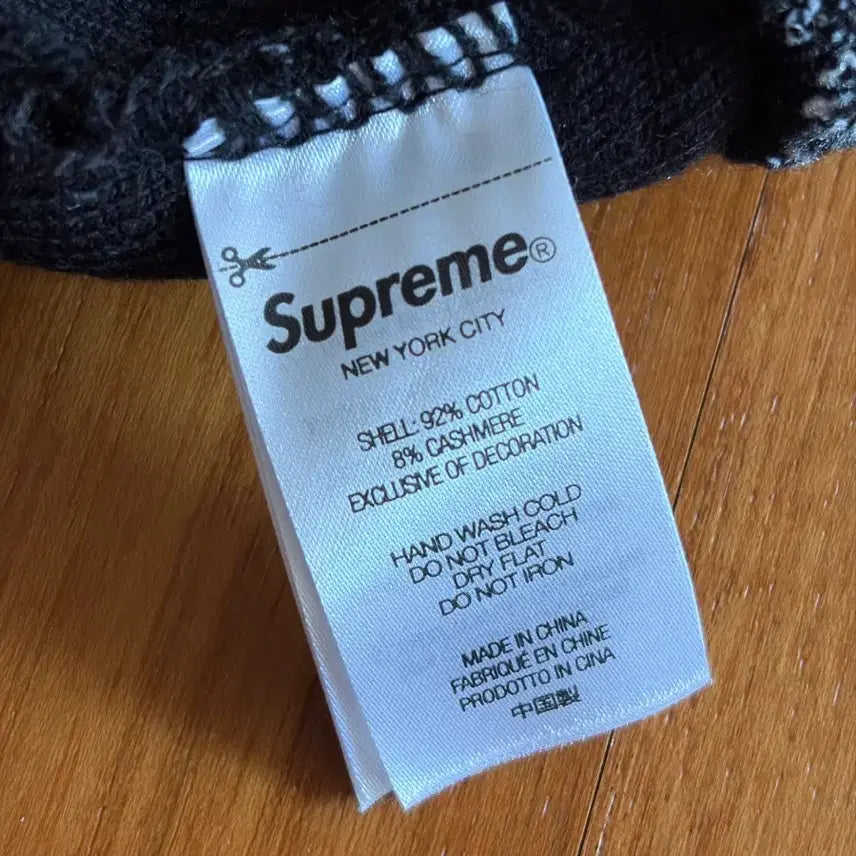 [BUNJANG] Supreme Black White Check Beanie / 슈프림 블랙 화이트 체크 비니