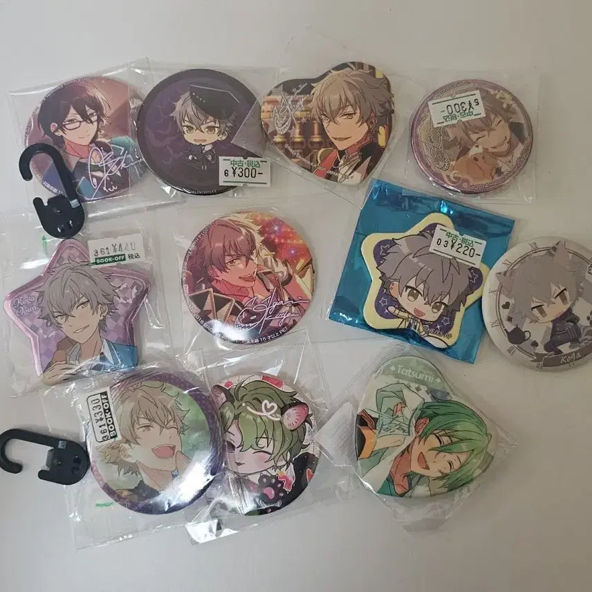 [BUNJANG] Ensemble Stars UNDEAD Koga Set Badge Bundle / 앙스타 언데드 코가 위주 캔뱃지 뱃지 일괄 레이 타츠미 히요리