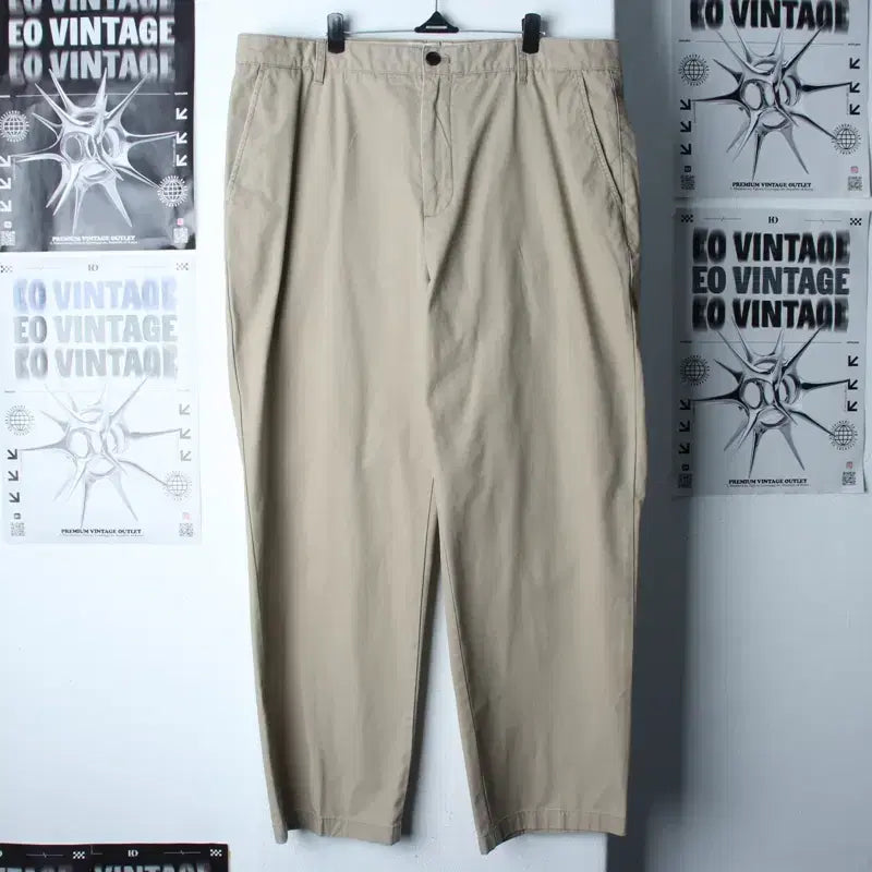 [BUNJANG] Musinsa Standard Cotton Pants Beige (3XL) / (3XL) 무신사 스탠다드 면바지 팬츠 빅사이즈 베이지-2625
