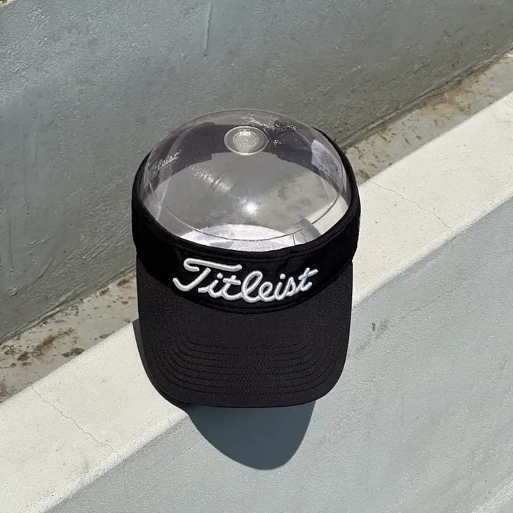 [SOLD OUT] [F] 타이틀리스트 로고 골프 블랙 썬바이저 썬캡 모자