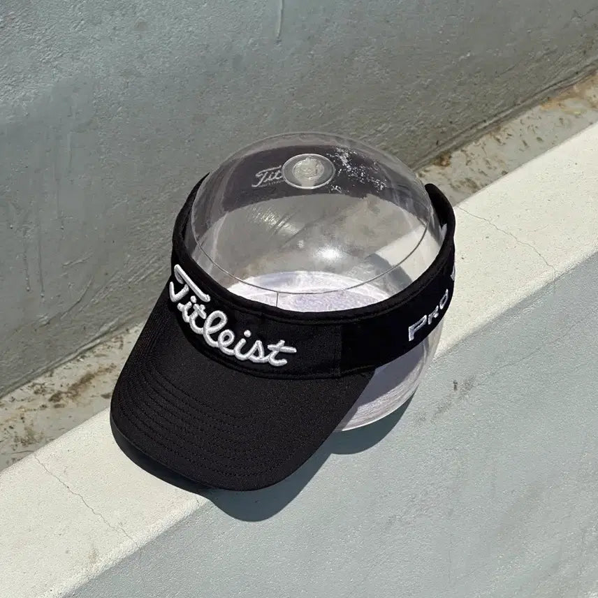 [SOLD OUT] [F] 타이틀리스트 로고 골프 블랙 썬바이저 썬캡 모자
