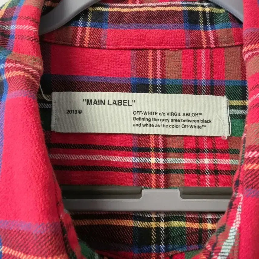 [BUNJANG] Off-White Check Flannel Shirt M / 오프화이트 체크 플란넬 셔츠 M
