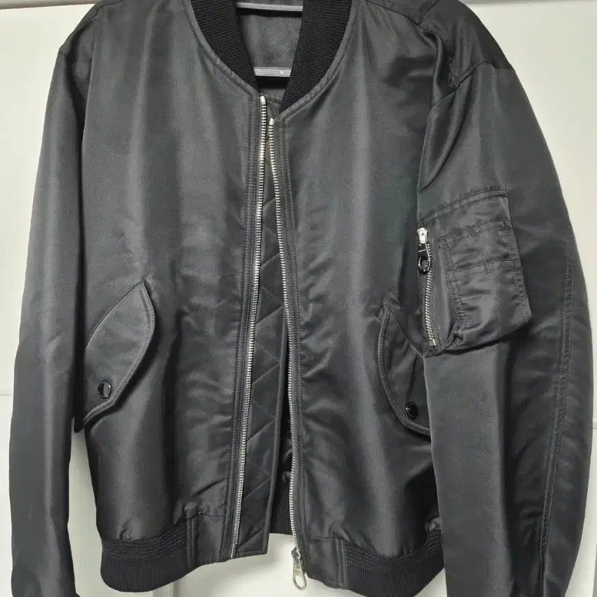 [BUNJANG] Burberry MA-1 Blouson Jacket Black Size 48 / 버버리 마원 48사이즈