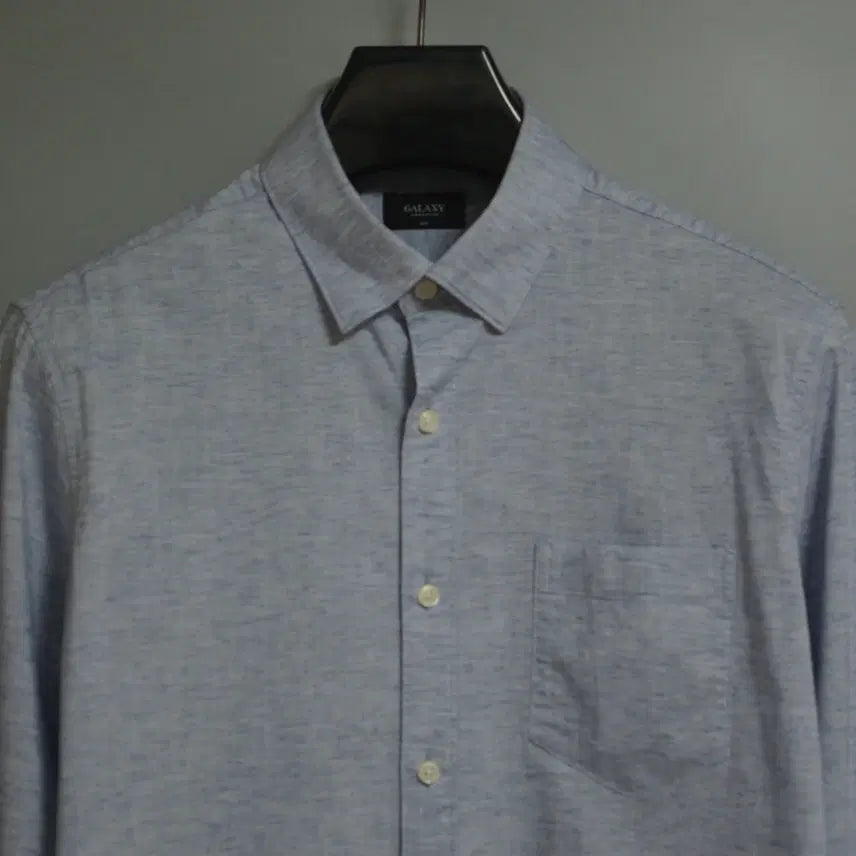 [BUNJANG] Galaxy Linen Blend Shirt Size 100-105 / 갤럭시 린넨혼방 셔츠 100-105