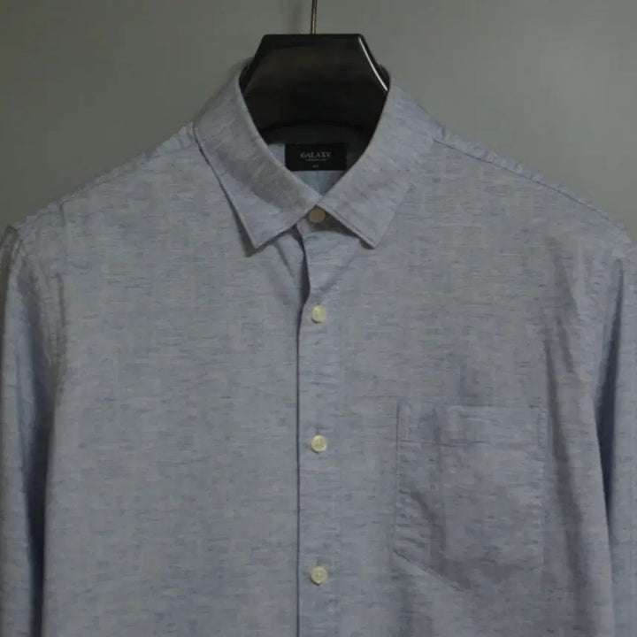 [BUNJANG] Galaxy Linen Blend Shirt Size 100-105 / 갤럭시 린넨혼방 셔츠 100-105