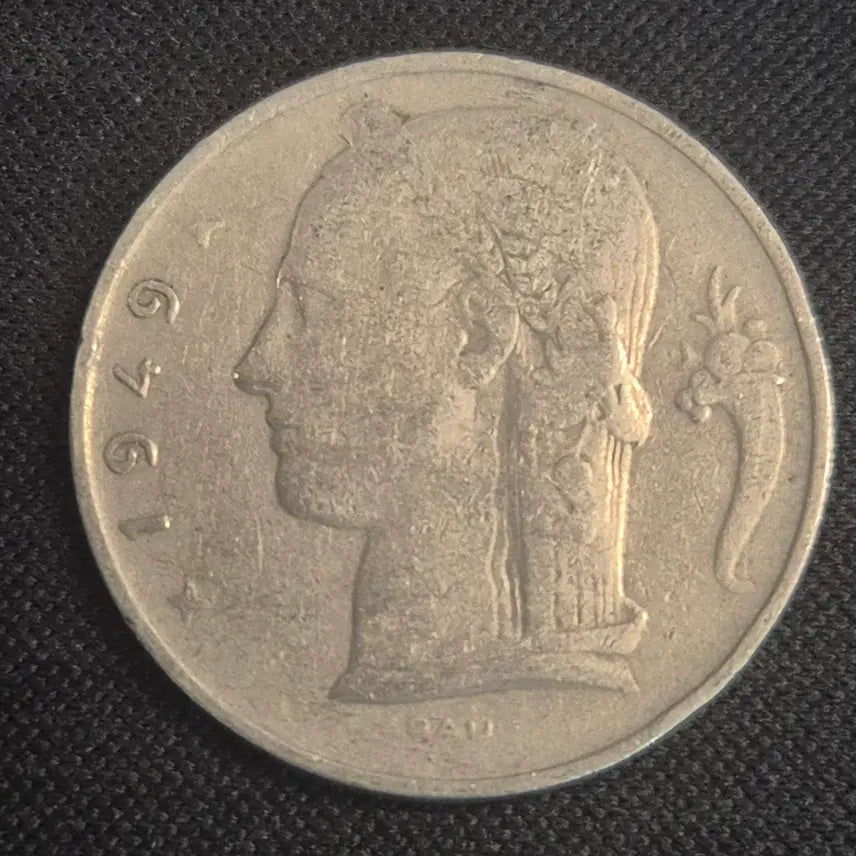 [BUNJANG] 1949 Belgium 5 Franc Coin / 1949 벨기에 5프랑 동전 [EP. 2505]