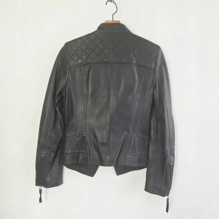 [BUNJANG] ON&amp;ON Black Leather Rider Jacket / 온앤온 블랙 가죽 라이더 자켓