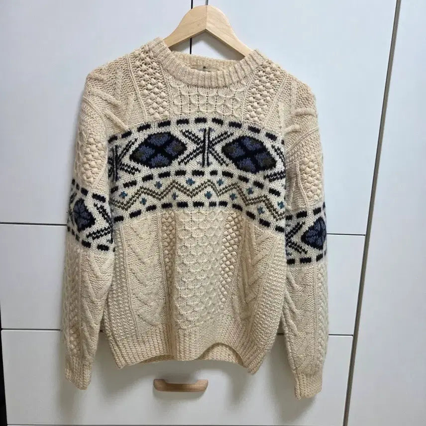 [BUNJANG] Ivory Knit Sweater M / 아이보리 니트 M