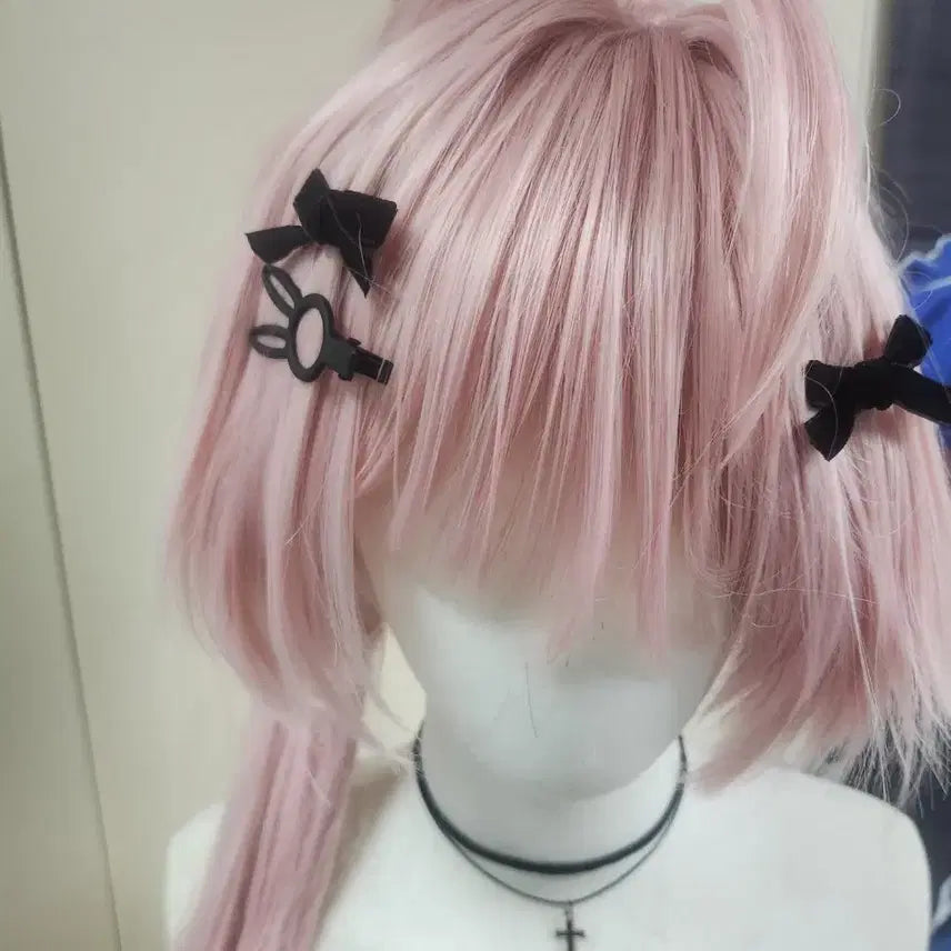 [BUNJANG] Pink Wig with Clip-in Extensions / 분홍색 핑크색 핑크 가발 달비 코스프레 헤어
