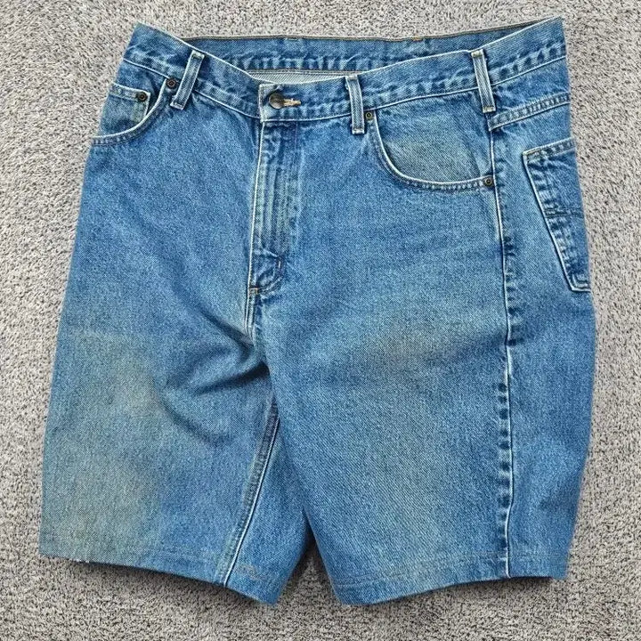 [BUNJANG] Carhartt Denim Shorts (Size 38") / 칼하트 데님 쇼츠 반바지 ( 38 " ) / 12051