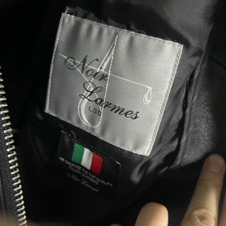 [BUNJANG] Noir Larmes JK8 Leather Jacket Black Size 48 / [48] 느와르라르메스 jk8
