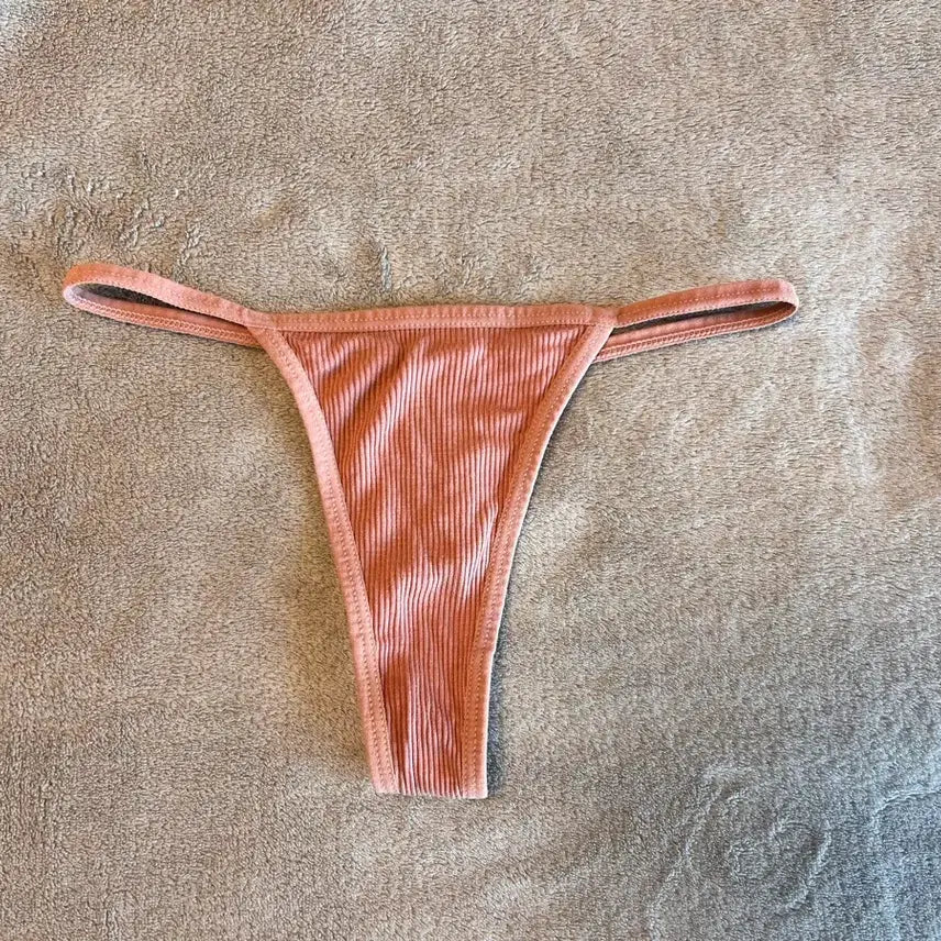[SOLD OUT] (중고) 여자 골지팬티 오렌지