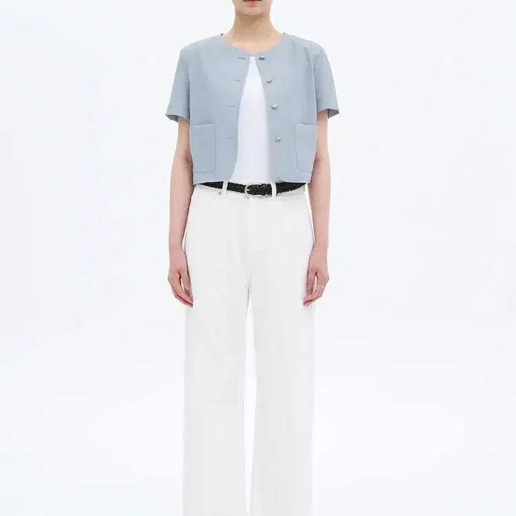 [BUNJANG] 8 Seconds White Denim Wide Pants / 에잇세컨즈 화이트 데님 와이드 팬츠