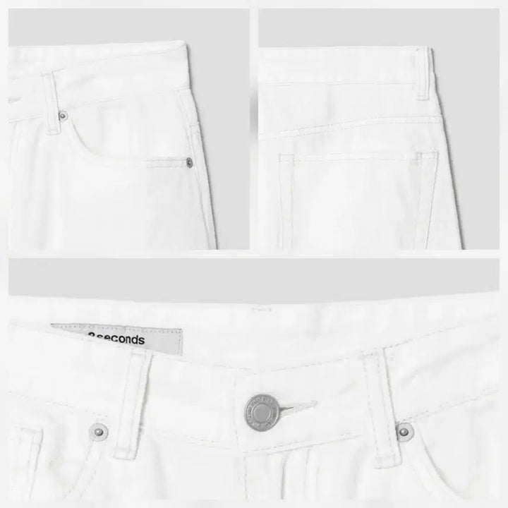 [BUNJANG] 8 Seconds White Denim Wide Pants / 에잇세컨즈 화이트 데님 와이드 팬츠