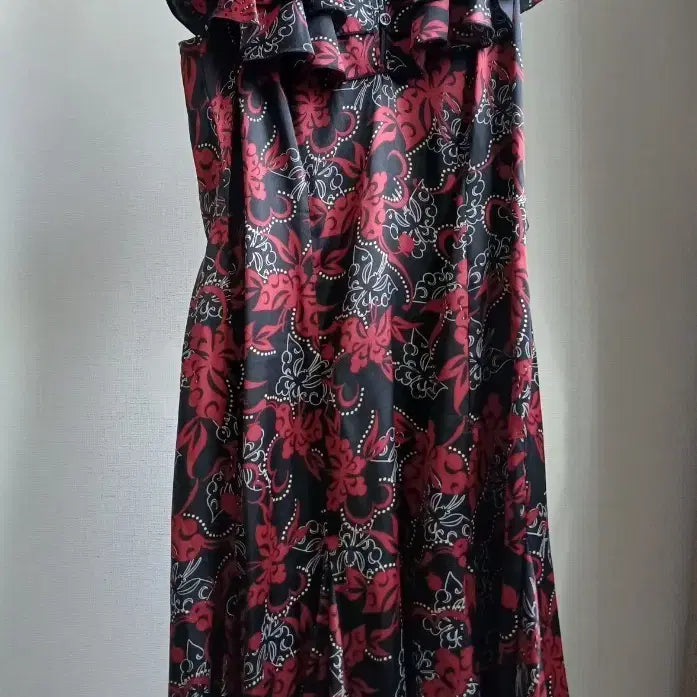 [BUNJANG] Luxury Silk Blend Floral Pattern Dress / 실크 원피스