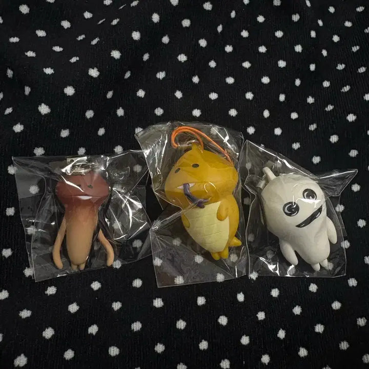 [BUNJANG] Nameko Keyring Set / 나메코 키링 3개 세트
