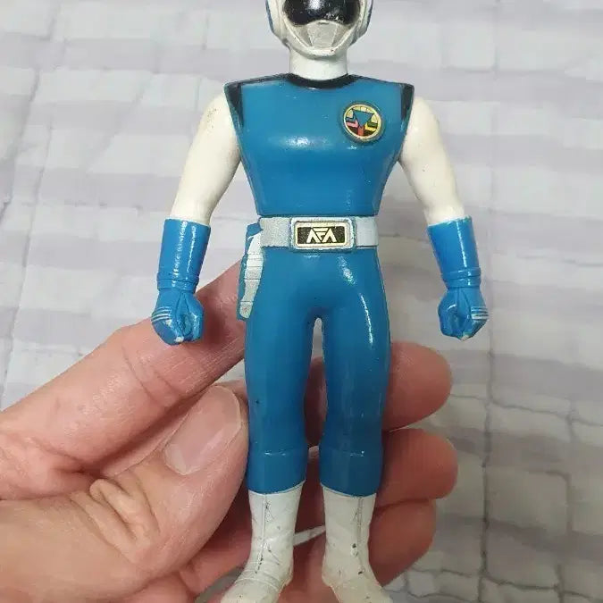 [BUNJANG] Bandai Flashman Sofubi Figure (Blue) - 1986 / 후뢰시맨 블루 정품 소프비 1986년 반다이