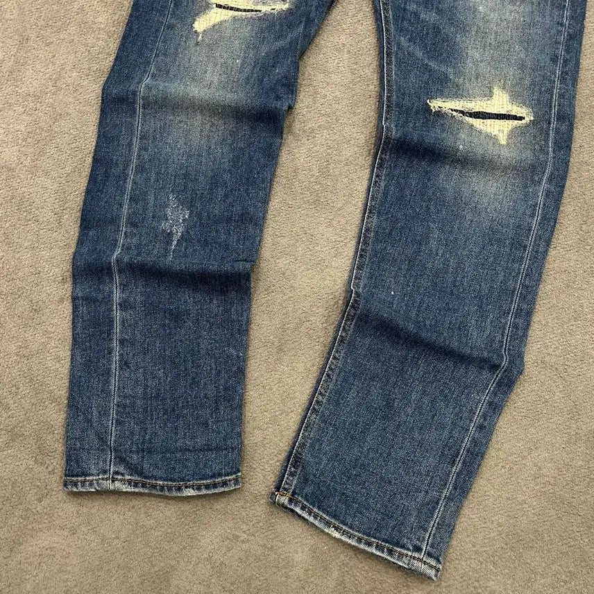 [BUNJANG] Buckaroo 32 Distressed Wash Denim Pants / 32 버커루 데미지 워싱 데님팬츠