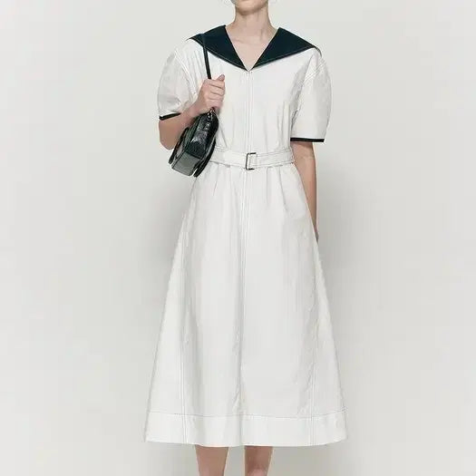 [BUNJANG] Bemuse Mansion Sailor Long Dress / (새옷) 비뮤즈맨션 세일러 롱원피스