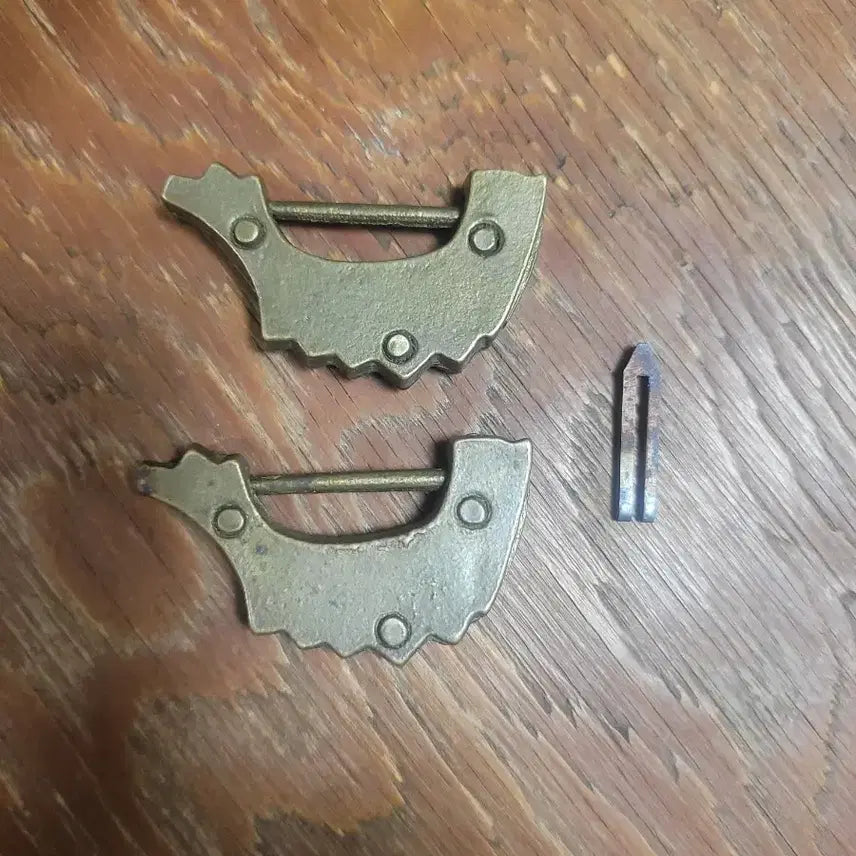 [BUNJANG] Vintage Fish Lock Set (2 pcs) / 빈티지 물고기 자물쇠 2개