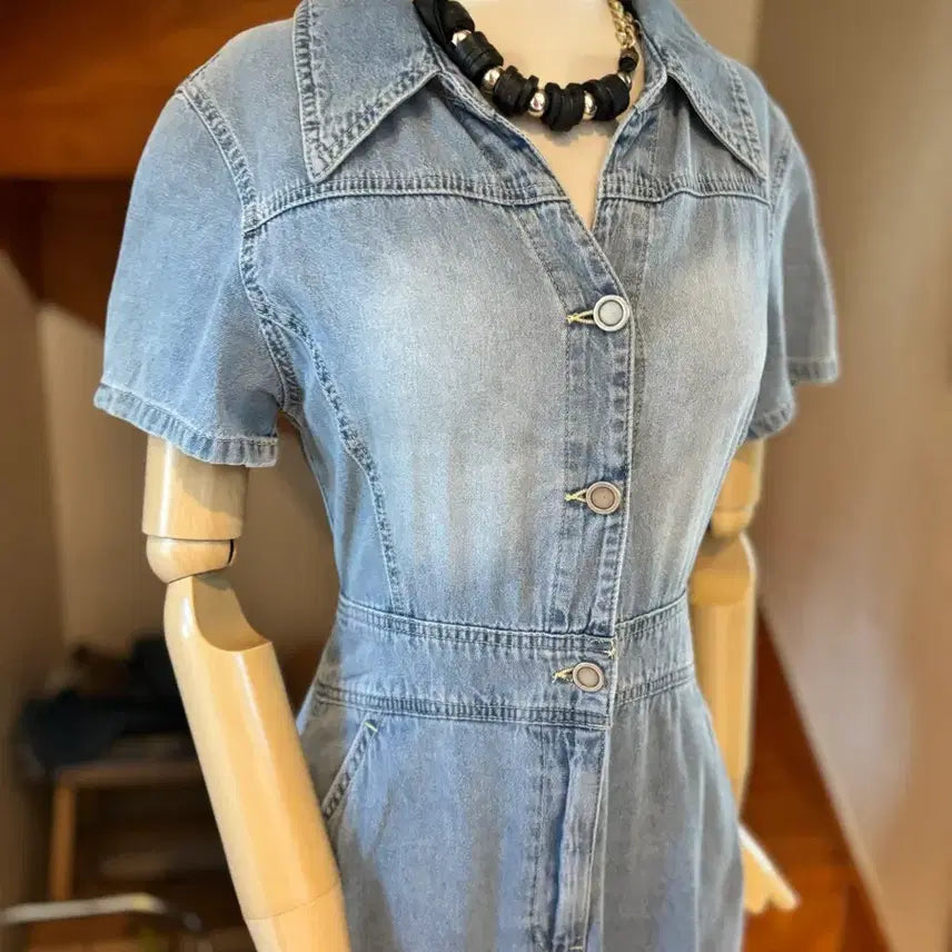 [BUNJANG] Sisley Long Denim Dress / 시슬리