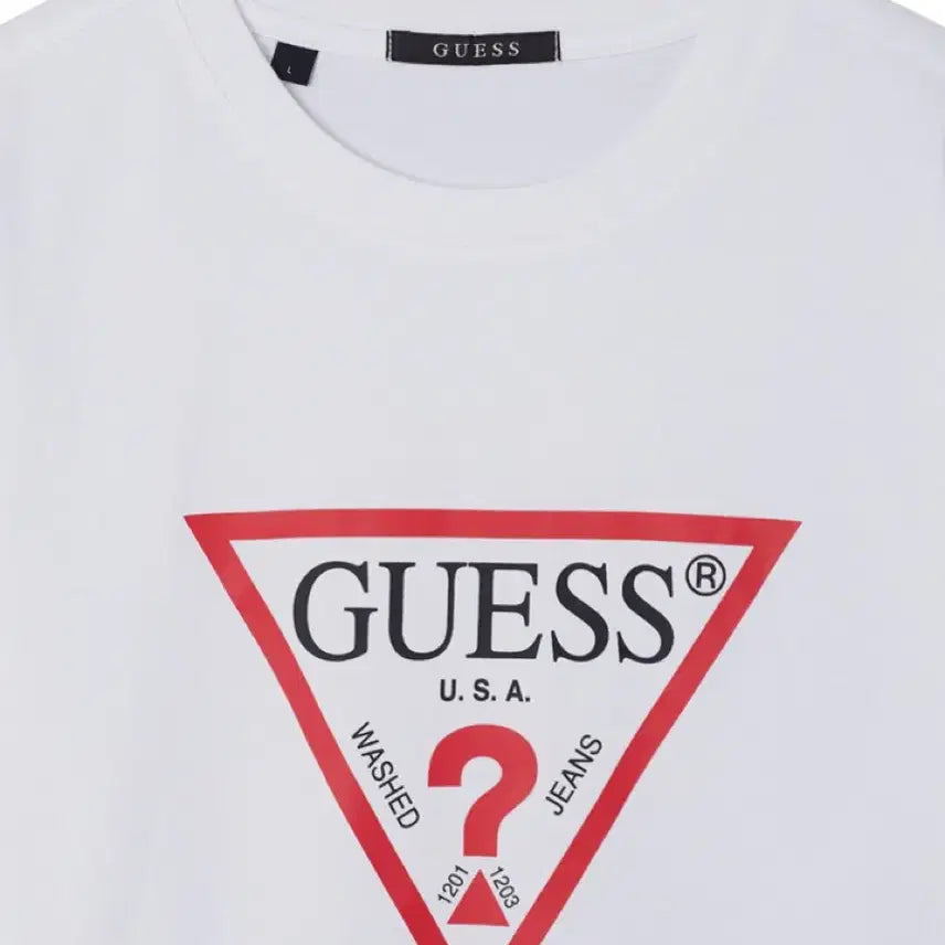 [BUNJANG] Guess Basic Logo Short Sleeve T-Shirt XL / 게스 기본 로고 반팔 티셔츠 XL사이즈