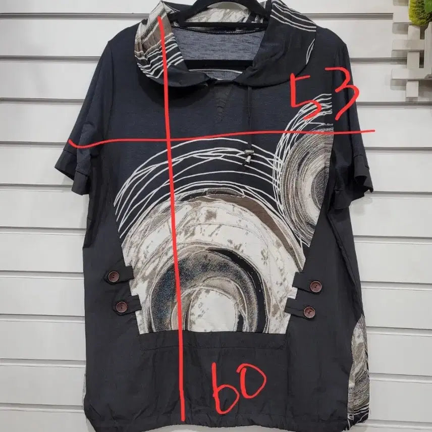 [BUNJANG] Unique Pattern Blouse - Women&