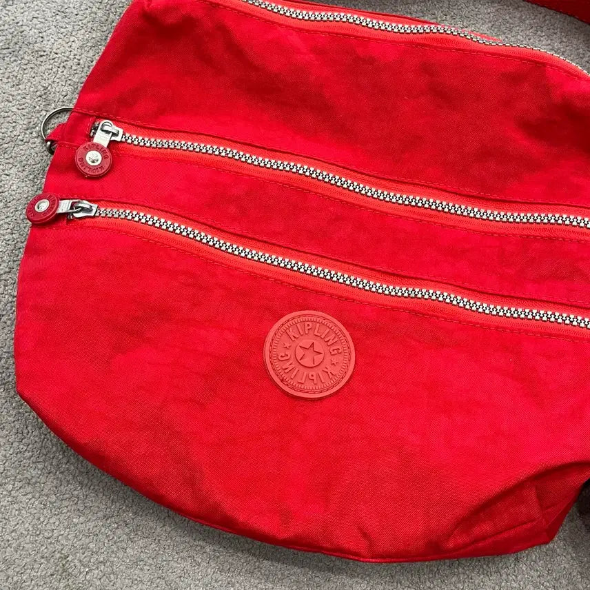 [BUNJANG] Kipling Red Crossbody Bag / 키플링 레드 크로스백