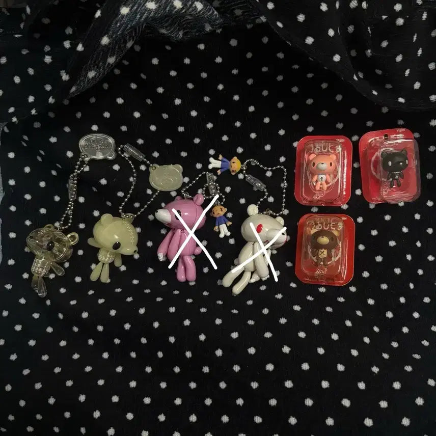 [BUNJANG] Vintage Gloomy Bear Figure Keychain / 고전 글루미베어 피규어 키링
