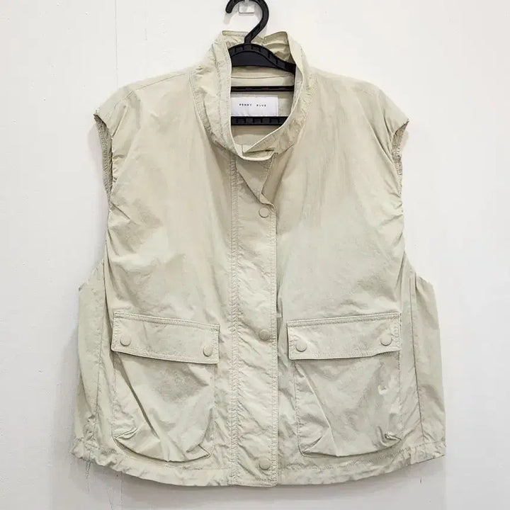 [BUNJANG] Pennyblue Nylon Zip-up Vest (M) / [M] 페니블루 바스락 나일론 집업 베스트 조끼 여성 M