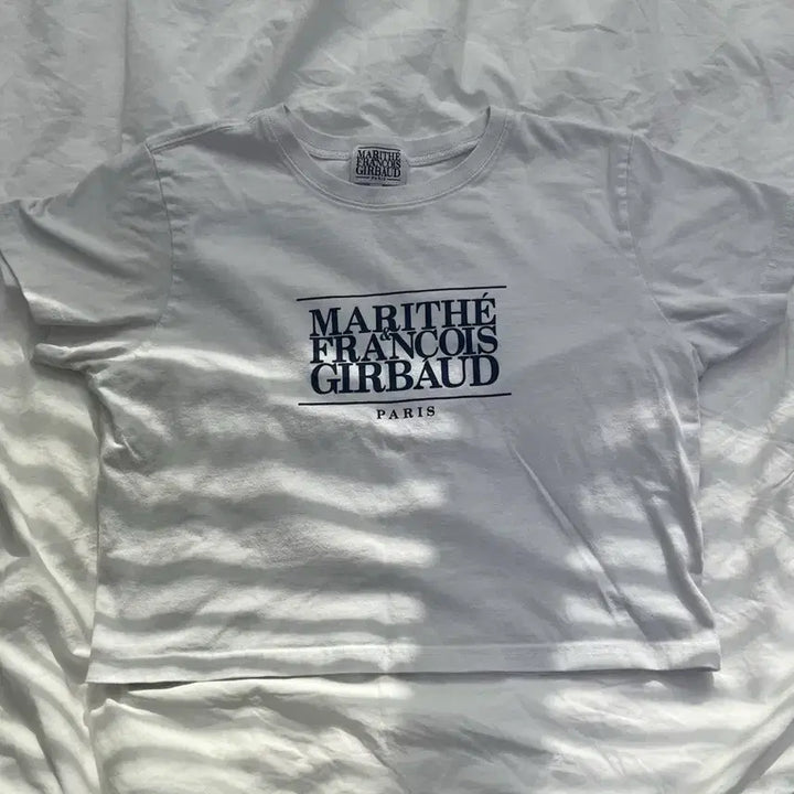 [BUNJANG] Marithe Francois Girbaud Cropped Short Sleeve T-Shirt / 마리떼 크롭 반팔 티셔츠