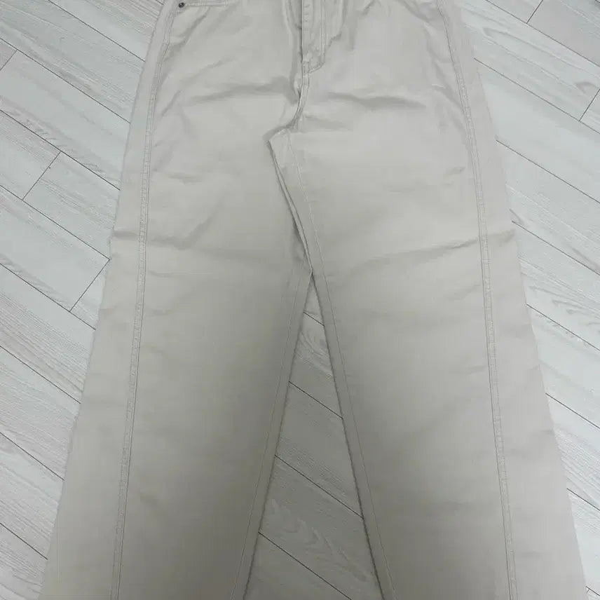 [BUNJANG] Coreed Curved Denim Long S (Beige) / 코어드 curved denim (beige) 롱 s