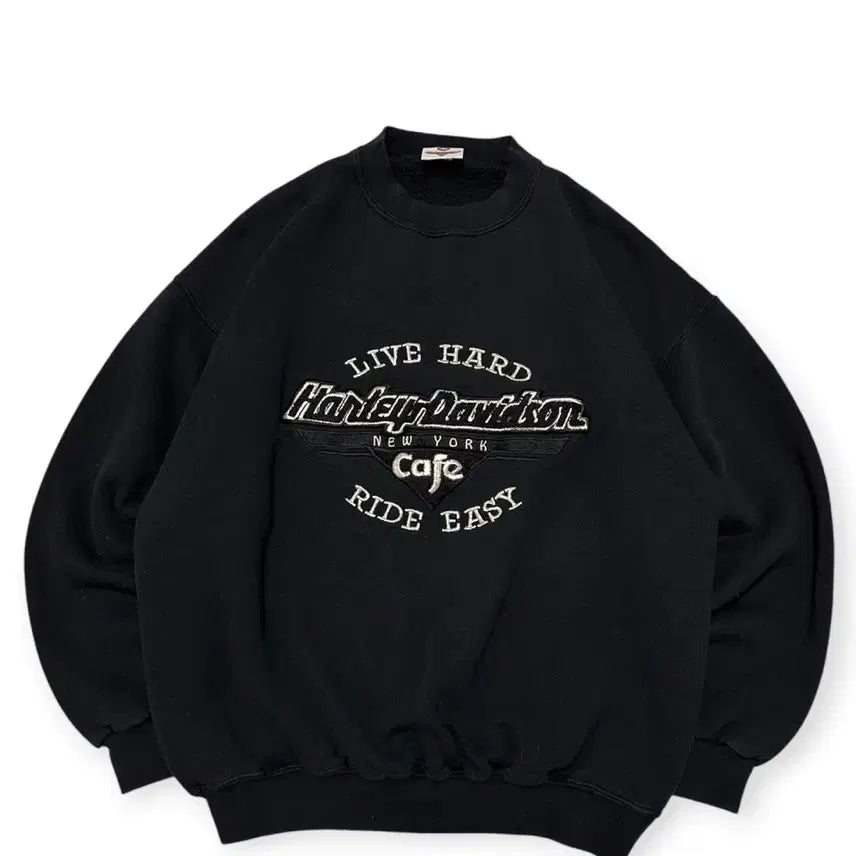 [BUNJANG] Harley-Davidson USA Black Sweatshirt / 할리데이비슨 usa 블랙 스웻셔츠