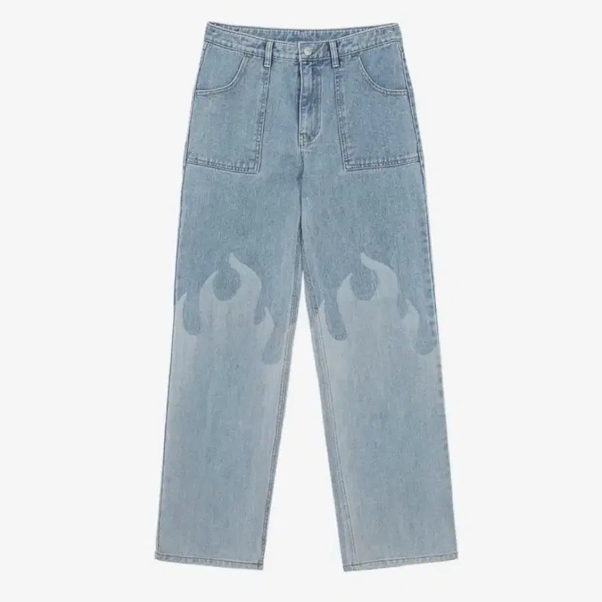 [BUNJANG] Trip Shop Flame Jeans / (새상품) 트립샵 불꽃 청바지