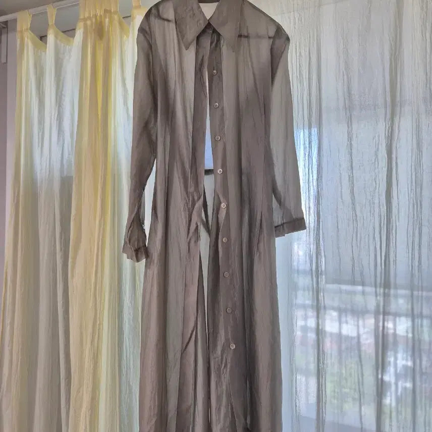 [BUNJANG] Silky Robe Dress / 쓰리컷 3cut 실키 스커트 ops 실키로브원피스