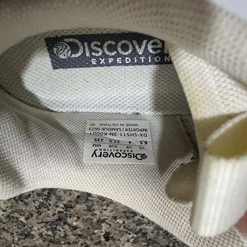 [BUNJANG] Discovery Expedition Mile White Sneakers / 디스커버리 운동화 마일
