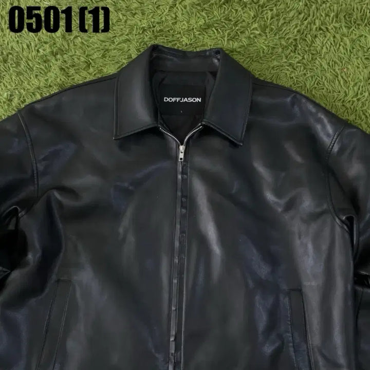 [BUNJANG] Vintage Leather Jacket - Size M / 빈티지 레더자켓 M