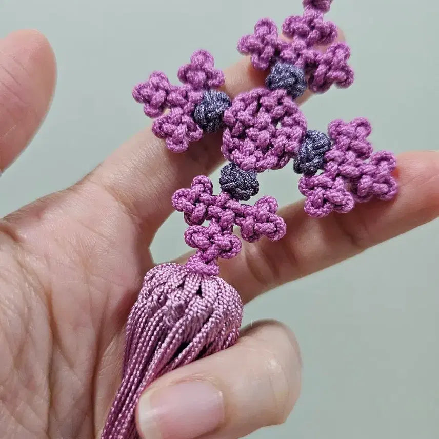 [BUNJANG] Handmade Azalea Pink Norigae Ornament / (직접 제작)진달래분홍색 노리개