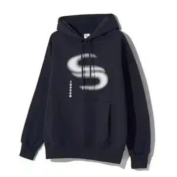 [BUNJANG] Sorano Black Hoodie with Logo Print / 소라노 후드티