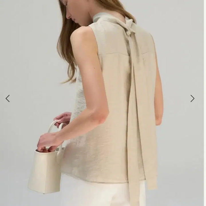 [BUNJANG] SIE Senne Bag Tie Blouse Misty Olive / SIE 시에 센느 백 타이 블라우스 미스티 올리브 S