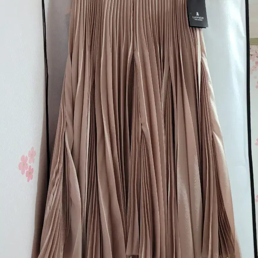 [BUNJANG] Lanvin Pleated Skirt Light Beige / [새상품] 랑방 플리츠 스커트 55 / 115만원