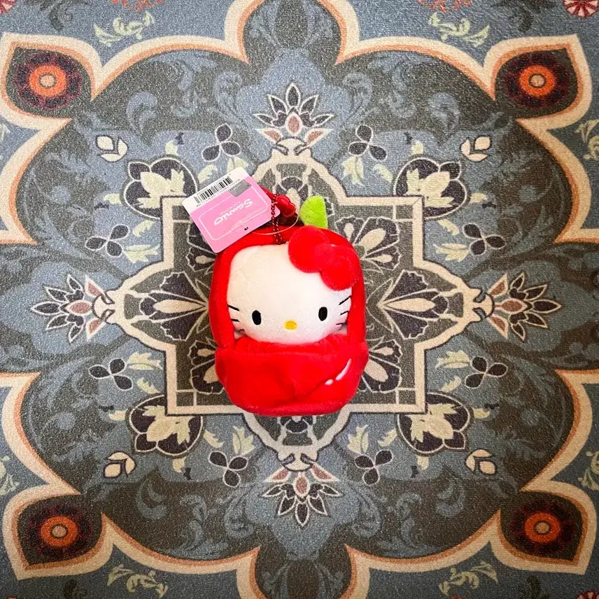 [BUNJANG] Hello Kitty Fruit House Bag Charm Apple / 헬로키티 과일하우스 가방걸이 15_애플 새상품