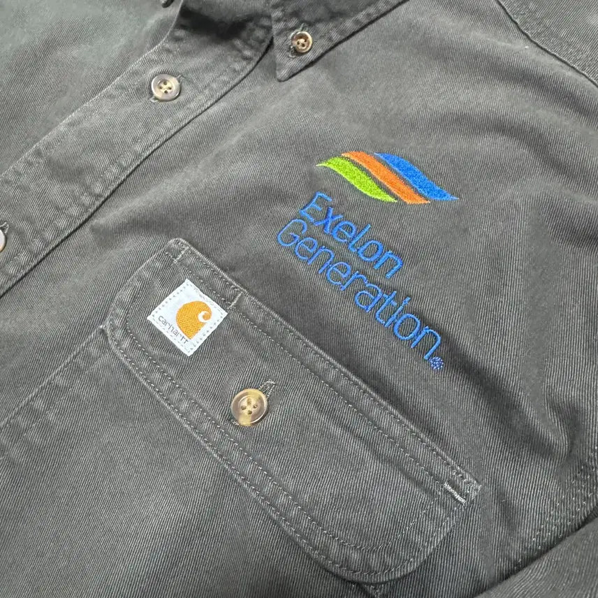 [BUNJANG] Carhartt Khaki Work Jacket / 칼하트 카키 워크 자켓