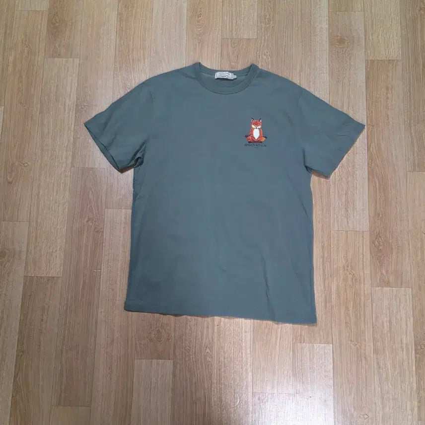 [BUNJANG] Maison Kitsuné Fox Patch Short Sleeve T-Shirt / (택포)메종키츠네 폭스 반팔 티셔츠 남90 여95